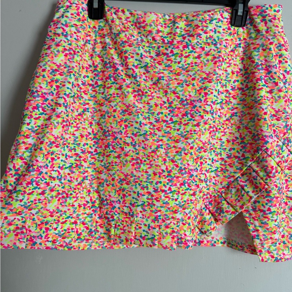 Tzu Tzu Neon Confetti Print Mini Skirt - Picture 2 of 5